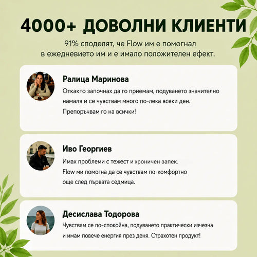 FLOW – Билкова терапия за чисти черва без запек