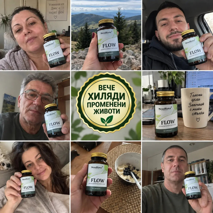 Happy customer holding capsule